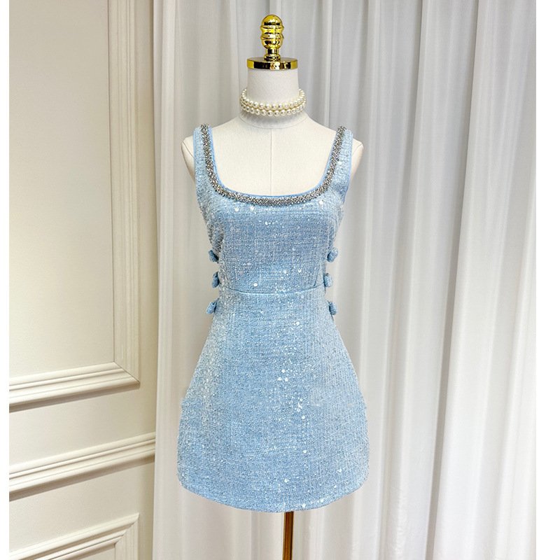 Light Blue Chanel-style Sequin Set - Image 2