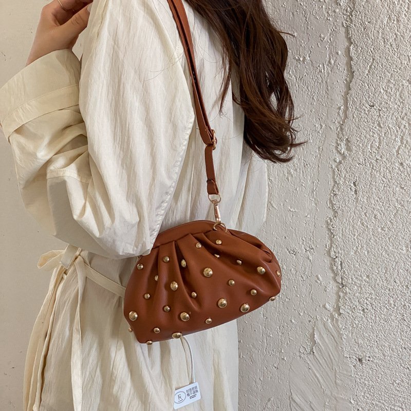 Retro Casual New-style Studded Crossbody Bag - Image 7