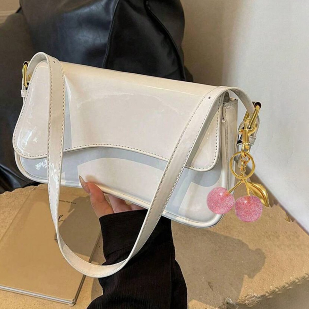Cherry Charm Commuter Underarm Bag - Image 9