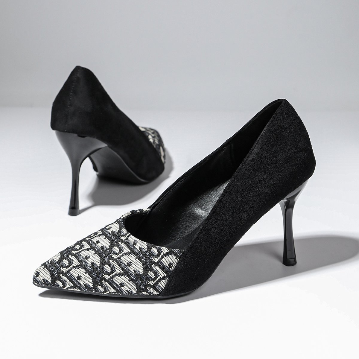 2026 Women High Heels Stiletto Fashion New Comfortable Black Professional Commute Medium Heel Pumps - Image 6