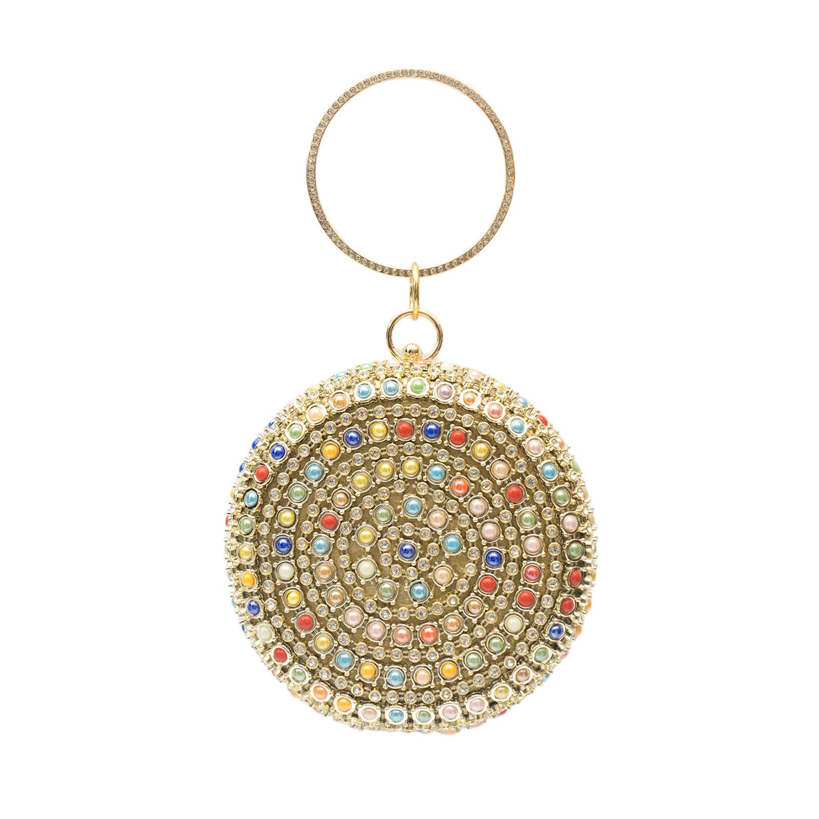 Colorful Beaded And Rhinestone Evening Clutch For Parties - Image 5