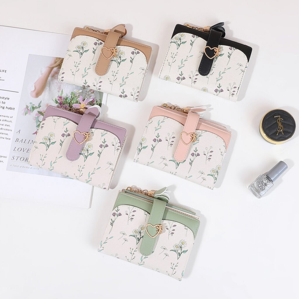 Womens Short PU Multi-card Coin Purse